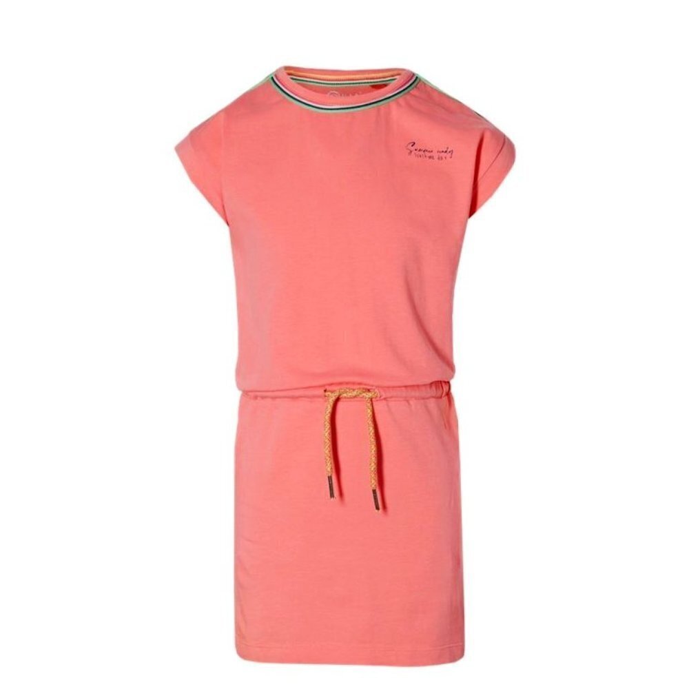 NWT QUAPI CORAL DRESS WITH BACK PRINT